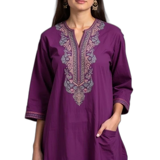 dress, anchal, purple, straight transparent PNG cut-out