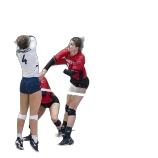 volleyball, game, progress, players transparent PNG cut-out