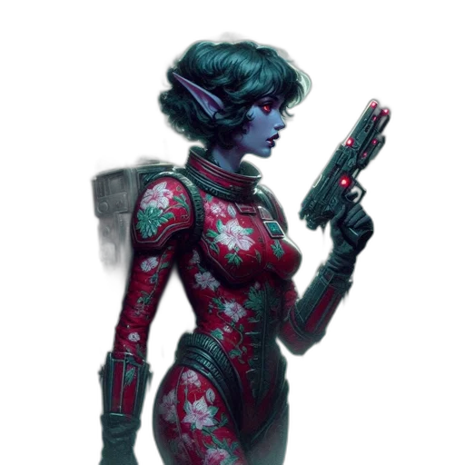 robot, weapon, cyberpunk, concept art transparent PNG cut-out