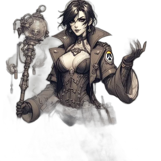 robot, staff, weapon, concept art transparent PNG cut-out