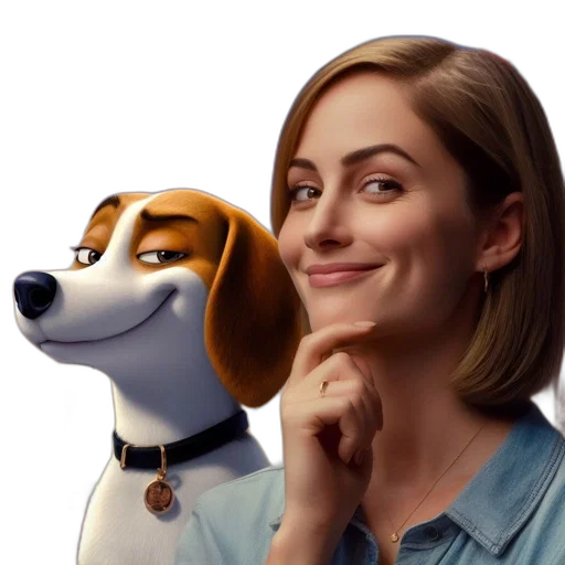 animal, staff, face, robot transparent PNG cut-out