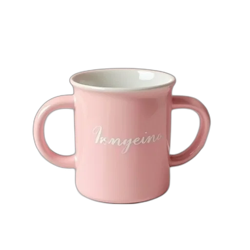 3d render, pastel, cup, mug transparent PNG cut-out