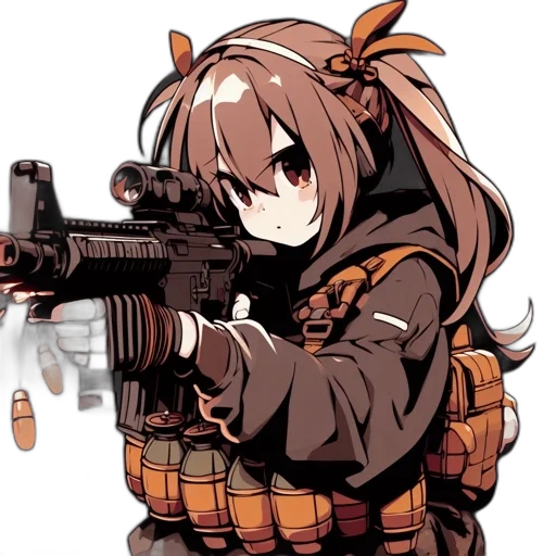 weapon, animal, jacket, staff transparent PNG cut-out