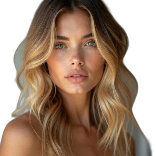 face, hair, hat, dress transparent PNG cut-out