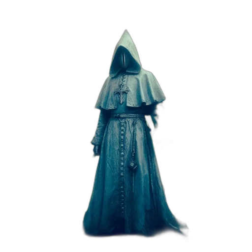 dress, staff, hat, mask transparent PNG cut-out