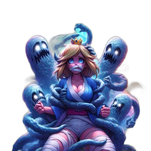 creature, staff, dress, concept art transparent PNG cut-out