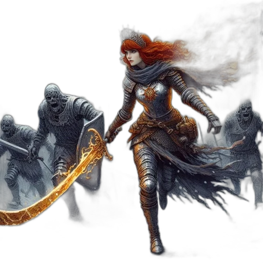 sword, weapon, staff, fantasy art transparent PNG cut-out