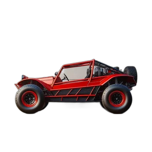 car, 3d render, concept art, red transparent PNG cut-out