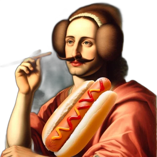 food, staff, face, photorealistic transparent PNG cut-out