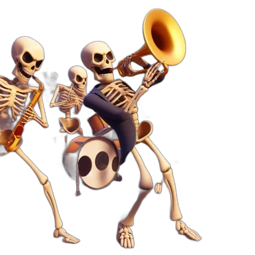 concept art, 3d render, animated, band transparent PNG cut-out