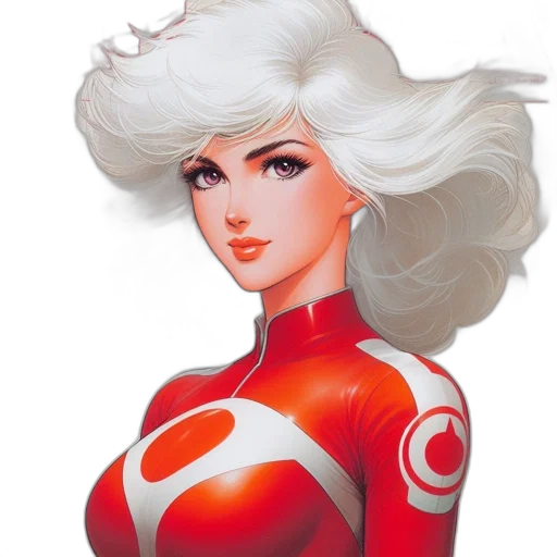 hair, comic book art, concept art, fantasy art transparent PNG cut-out