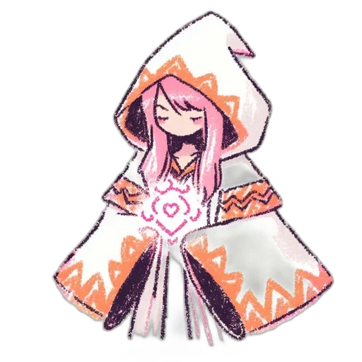 jacket, dress, staff, hat transparent PNG cut-out