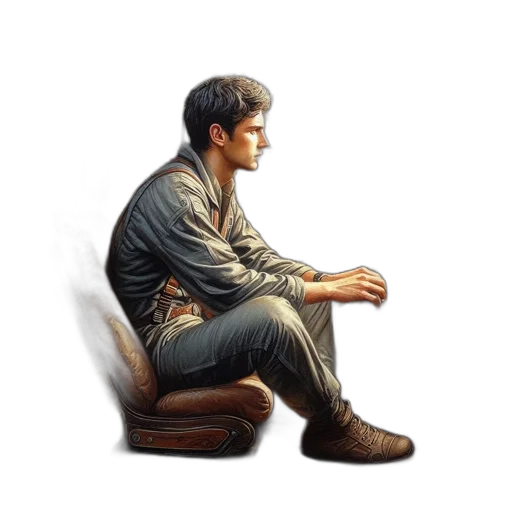 furniture, jacket, staff, shoes transparent PNG cut-out