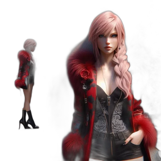 jacket, dress, concept art, fantasy art transparent PNG cut-out