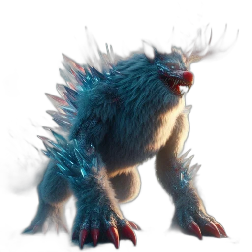 creature, animal, dragon, staff transparent PNG cut-out