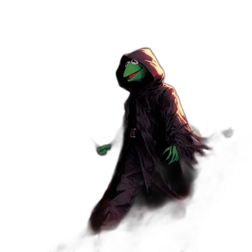 creature, mask, staff, dragon transparent PNG cut-out