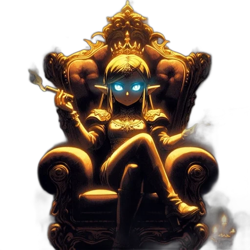 crown, staff, concept art, pixel art transparent PNG cut-out