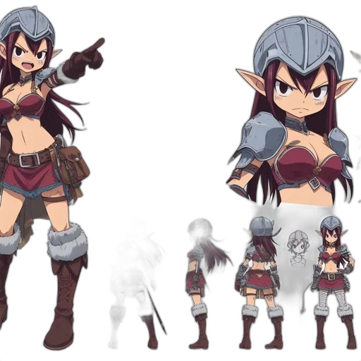 concept art, fantasy art, anime, comic book art transparent PNG cut-out