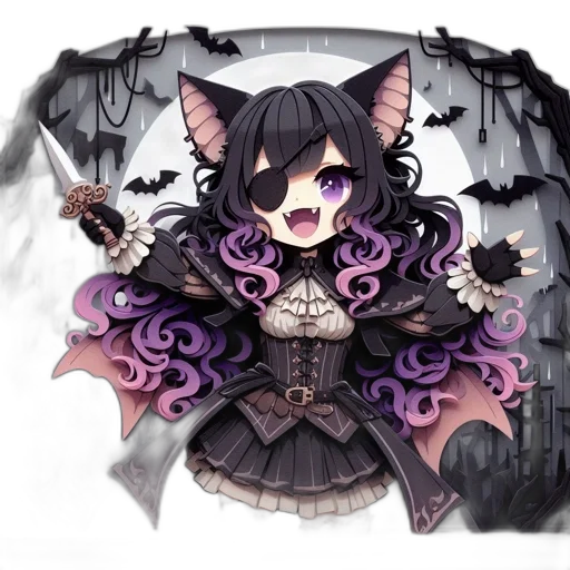 staff, creature, fantasy art, concept art transparent PNG cut-out