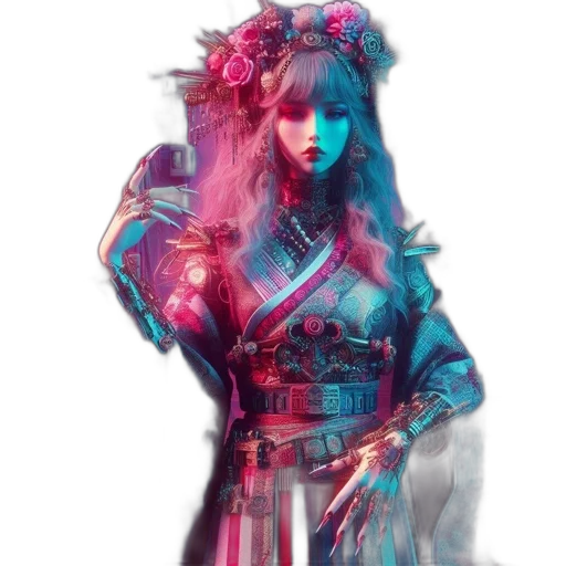dress, sword, robot, dragon transparent PNG cut-out