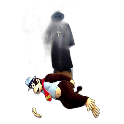 staff, hat, jacket, mask transparent PNG cut-out