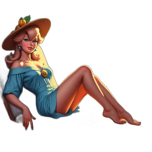 dress, hat, concept art, cartoon transparent PNG cut-out