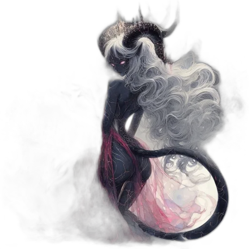 dragon, creature, mask, dress transparent PNG cut-out