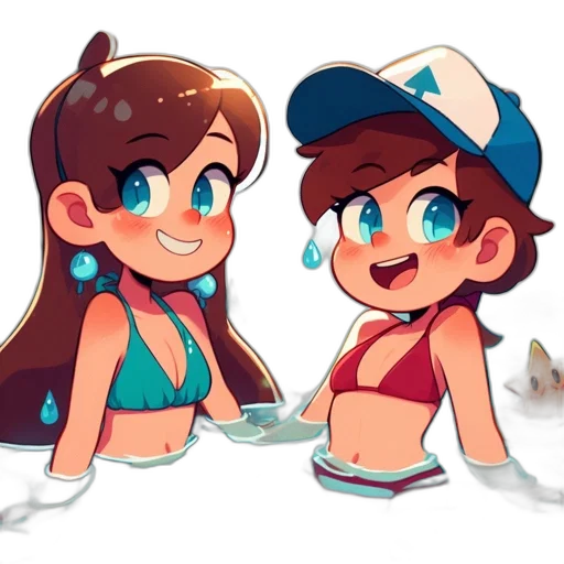 concept art, cartoon, pixel art, anime transparent PNG cut-out