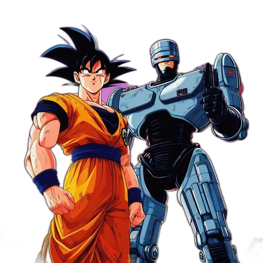 robot, concept art, anime, comic book art transparent PNG cut-out