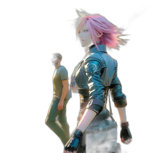 weapon, jacket, robot, sword transparent PNG cut-out