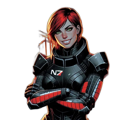comic book art, concept art, cartoon, red transparent PNG cut-out