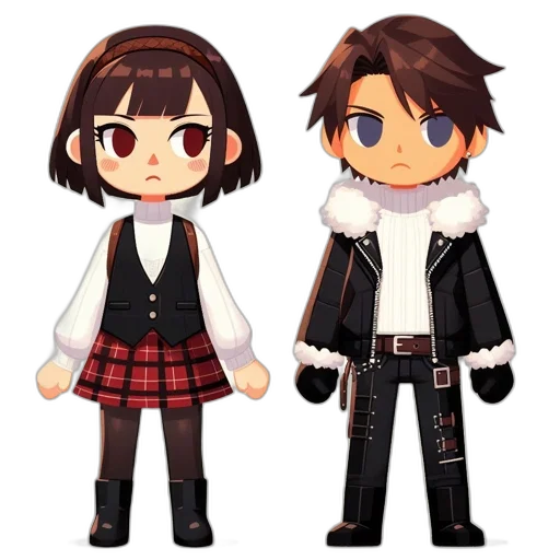 3d render, concept art, pixel art, anime transparent PNG cut-out