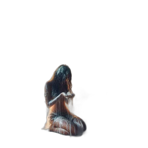 hair, dress, creature, bottle transparent PNG cut-out