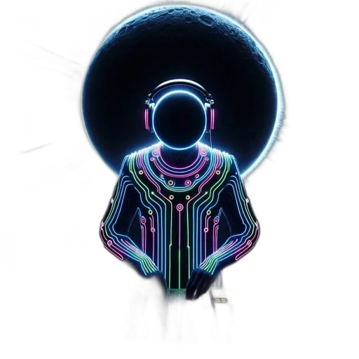 jacket, robot, staff, hair transparent PNG cut-out