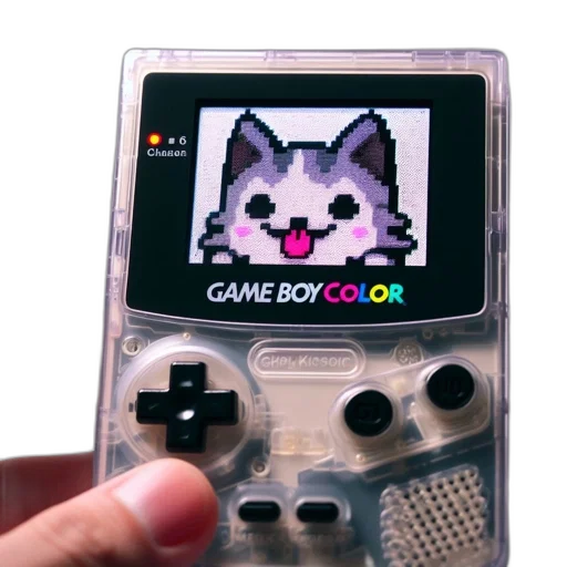 animal, robot, pixel art, vaporwave transparent PNG cut-out