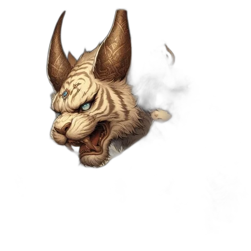 dragon, mask, staff, creature transparent PNG cut-out