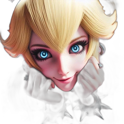 face, crown, mask, 3d render transparent PNG cut-out