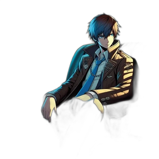 jacket, staff, concept art, pixel art transparent PNG cut-out