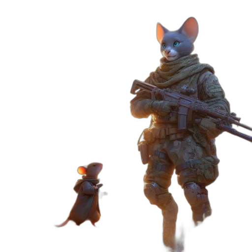 weapon, animal, creature, staff transparent PNG cut-out