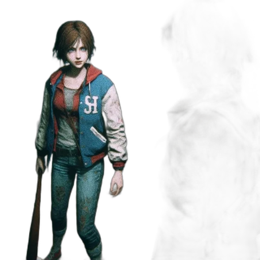 jacket, weapon, staff, creature transparent PNG cut-out