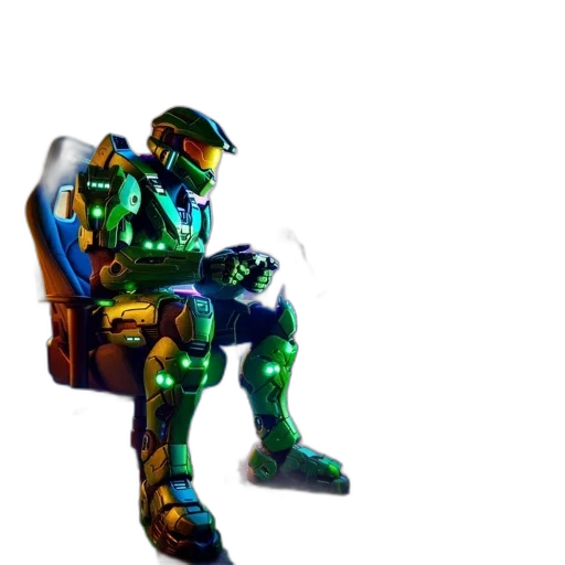 robot, weapon, furniture, 3d render transparent PNG cut-out
