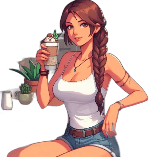 pixel art, fantasy art, concept art, cartoon transparent PNG cut-out