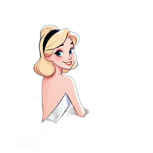 dress, jewelry, staff, cartoon transparent PNG cut-out