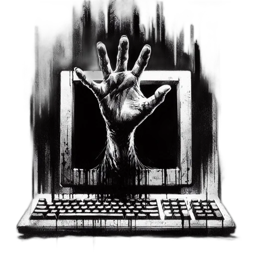 cyberpunk, concept art, pixel art, hand transparent PNG cut-out