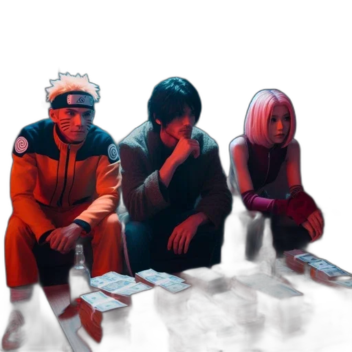concept art, comic book art, anime, cyberpunk transparent PNG cut-out