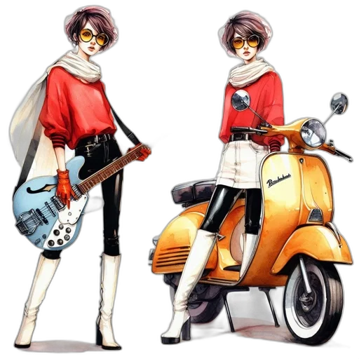 jacket, concept art, anime, cartoon transparent PNG cut-out