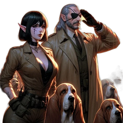 comic book art, concept art, cyberpunk, female transparent PNG cut-out