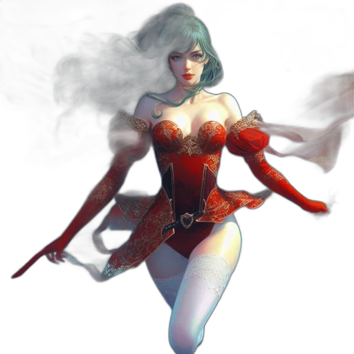 concept art, fantasy art, comic book art, 3d render transparent PNG cut-out