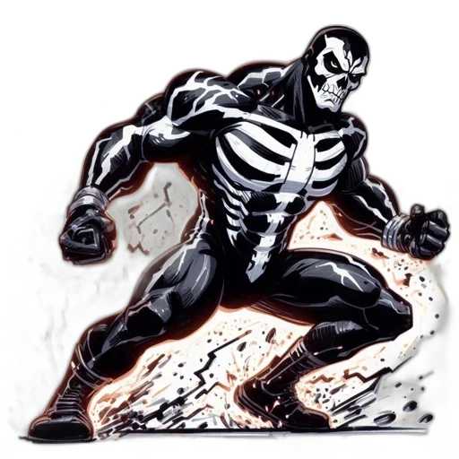 comic book art, concept art, cartoon, photorealistic transparent PNG cut-out