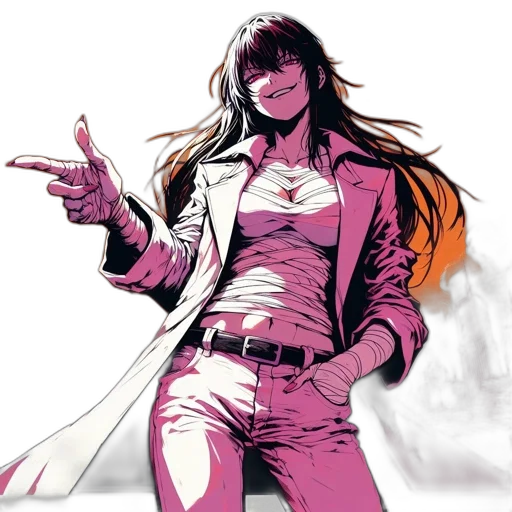 jacket, comic book art, concept art, anime transparent PNG cut-out